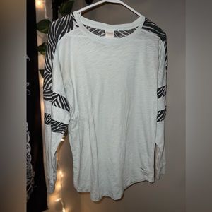 PINK long sleeved blue shirt size xs